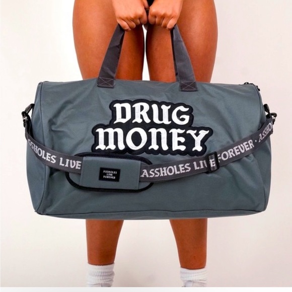 Assholes Live Forever Bags Assholes Live Forever Drug Money Duffel Bag 45 Poshmark
